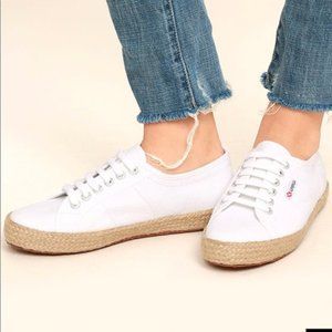 SUPERGA White Espadrilles Sneakers